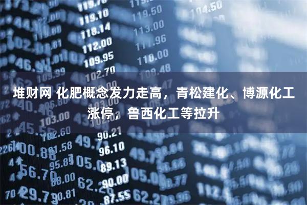 堆财网 化肥概念发力走高，青松建化、博源化工涨停，鲁西化工等拉升