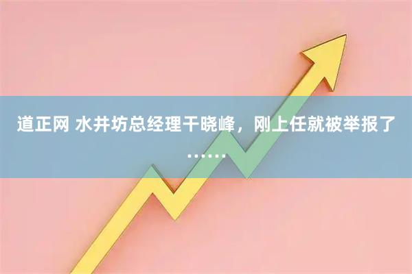 道正网 水井坊总经理干晓峰，刚上任就被举报了……